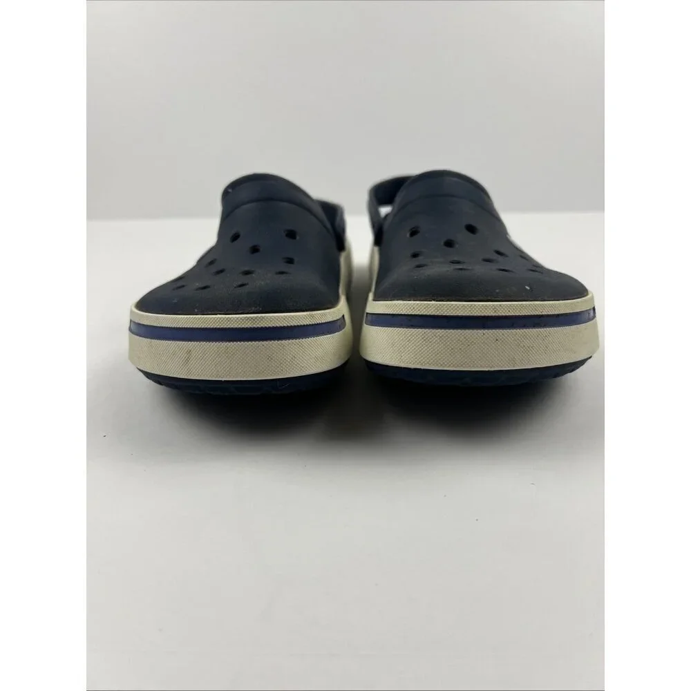 Crocs Crocband II Classic Comfort Slip On Clogs Blue & White Mens 10 Womens 12